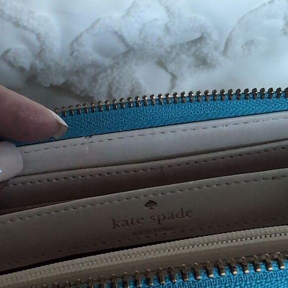 Kate Spade Turquoise Flame New York Moroccan Market Zip Around Wallet ♥️ NWOT - Picture 13 of 17